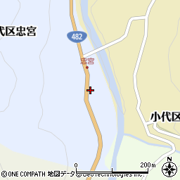兵庫県美方郡香美町小代区忠宮41周辺の地図