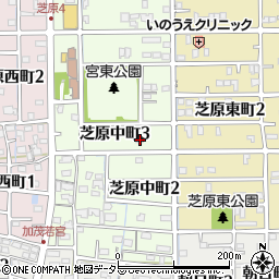 岐阜県本巣郡北方町芝原中町3丁目5周辺の地図