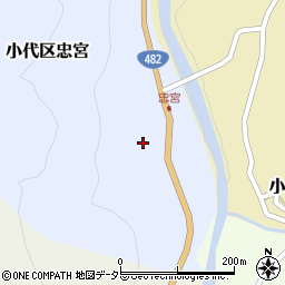 兵庫県美方郡香美町小代区忠宮165周辺の地図