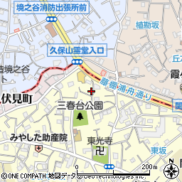 神奈川県横浜市南区三春台93-20周辺の地図