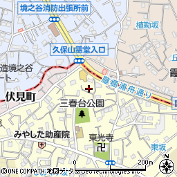 神奈川県横浜市南区三春台93-14周辺の地図