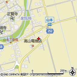 滋賀県長浜市湖北町山本1290周辺の地図