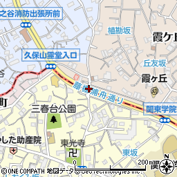 霞橋周辺の地図