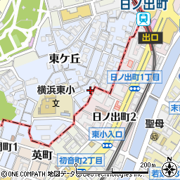 神奈川県横浜市西区東ケ丘15-7周辺の地図