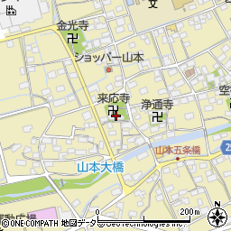 来応寺周辺の地図