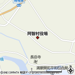 長野県下伊那郡阿智村周辺の地図