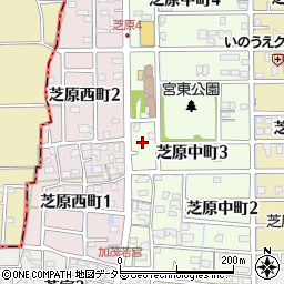 岐阜県本巣郡北方町芝原中町3丁目13周辺の地図