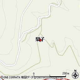 山梨県南巨摩郡身延町梨子周辺の地図