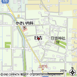 岐阜県岐阜市上尻毛日吉周辺の地図
