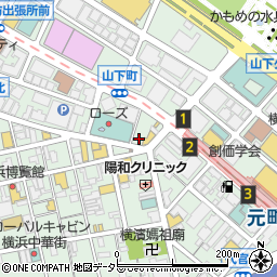 ワイズキッチン Y'S KITCHEN 中華街周辺の地図