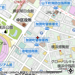 神奈川新聞　ＡＳＡ関内周辺の地図