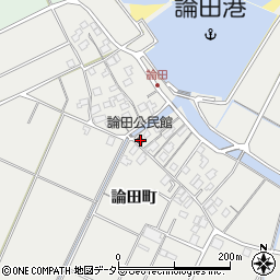 論田公民館周辺の地図