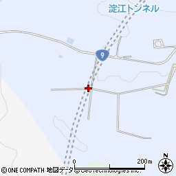 淀江トンネル周辺の地図