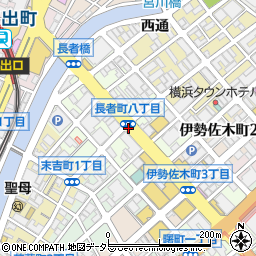 伊勢佐木町周辺の地図
