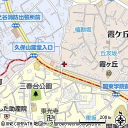 横浜霞ケ丘郵便局 ＡＴＭ周辺の地図