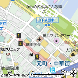 神奈川県庁収用委員会　事務局周辺の地図