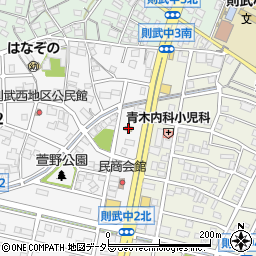 松屋岐阜則武店周辺の地図