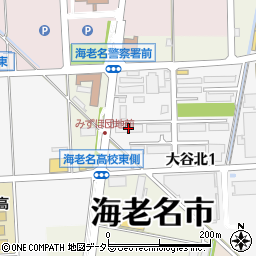 県公社海老名みずほハイツ１号棟周辺の地図