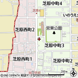 岐阜県本巣郡北方町芝原中町3丁目16周辺の地図