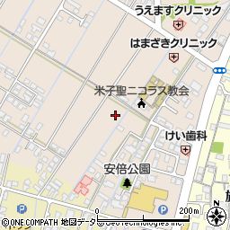 鳥取県米子市安倍周辺の地図