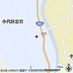 兵庫県美方郡香美町小代区忠宮190周辺の地図