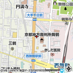 日交タクシー　西舞鶴営業所周辺の地図