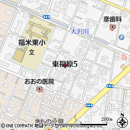 鳥取県米子市東福原周辺の地図