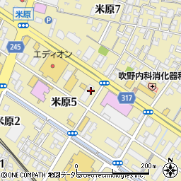 セブンイレブン米子米原５丁目店周辺の地図