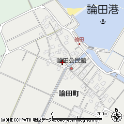 島根県安来市赤江町論田町周辺の地図