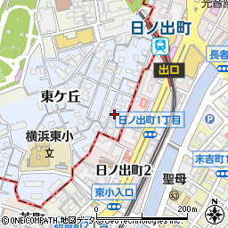 神奈川県横浜市西区東ケ丘13周辺の地図