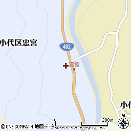 兵庫県美方郡香美町小代区忠宮190周辺の地図