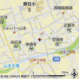滋賀県長浜市湖北町山本1166-1周辺の地図