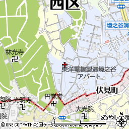 神奈川県横浜市西区境之谷115-35周辺の地図