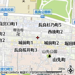 岐阜県岐阜市長良東郷町周辺の地図