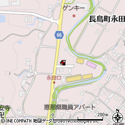 岐阜県恵那市長島町永田575-1周辺の地図