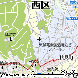 神奈川県横浜市西区境之谷113-15周辺の地図