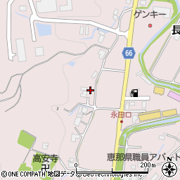 岐阜県恵那市長島町永田537-2周辺の地図