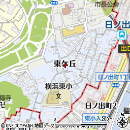 神奈川県横浜市西区東ケ丘20周辺の地図