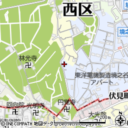 神奈川県横浜市西区境之谷113-33周辺の地図