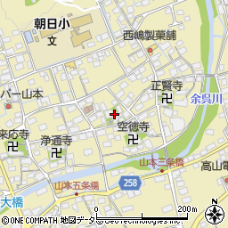 西慶寺周辺の地図