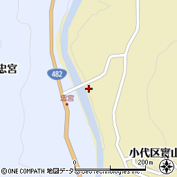 兵庫県美方郡香美町小代区實山189周辺の地図