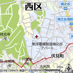 神奈川県横浜市西区境之谷113周辺の地図