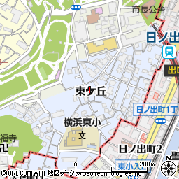 神奈川県横浜市西区東ケ丘21周辺の地図