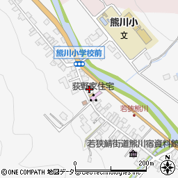 福井県三方上中郡若狭町熊川38周辺の地図
