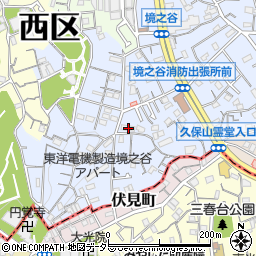 神奈川県横浜市西区境之谷75周辺の地図