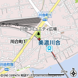 岐阜県美濃加茂市川合町周辺の地図