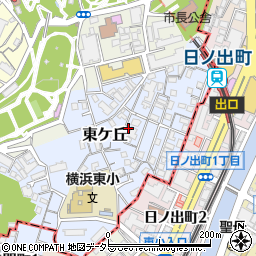 神奈川県横浜市西区東ケ丘28周辺の地図