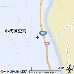 兵庫県美方郡香美町小代区忠宮253周辺の地図