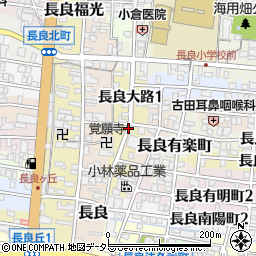 岐阜県岐阜市長良大路周辺の地図
