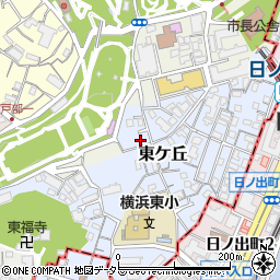 神奈川県横浜市西区東ケ丘49周辺の地図